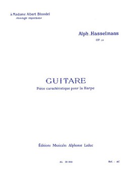 Guitare Op. 50 (harp) by Hasselmans Alphonse for Harp