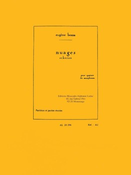 Nuages - Scherzo by Bozza Eugene for Saxophone Quartet (SATB)