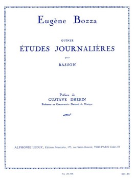 15 Etudes Journalieres Opus 64 by Bozza Eugene for Bassoon Method