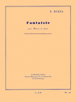 Fantaisie by Bozza Eugene for Bassoon and Piano