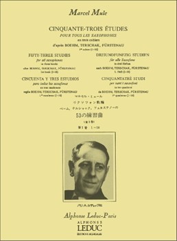 53 Etudes Book 1 by Mule Marcel for Alto Saxophone M