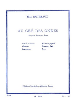 Au Gre Des Ondes IMTA-F [piano]