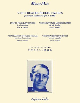 24 Etudes Faciles D'apres Samie by Mule Marcel for Alto Saxophone M