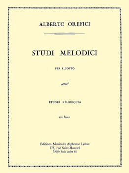 Studi Melodici by Orefici A for Bassoon Method