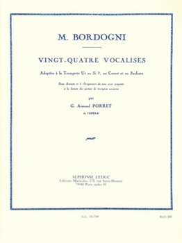 24 Vocalises by Bordogni Marco - Porret G Armand - for Trumpet Method
