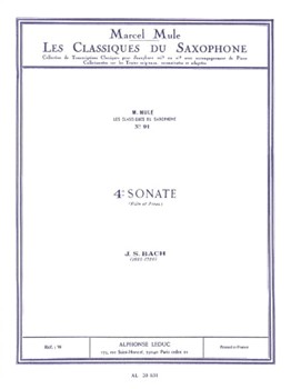 Sonate No 4 [alto sax] Bach/Mule