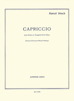 Capriccio by Bitsch Marcel for Trumpet and Piano