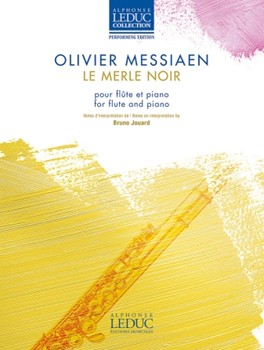 Le Merle Noir by Messiaen Olivier for Flute and Piano