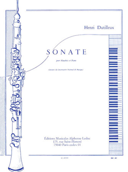 Sonata by Dutilleux Henri for Alto Saxophone S