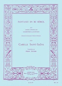 Fantaisie En Mi Bemol by Saint-Saens Camille - Busser Henri - for Trumpet and Piano