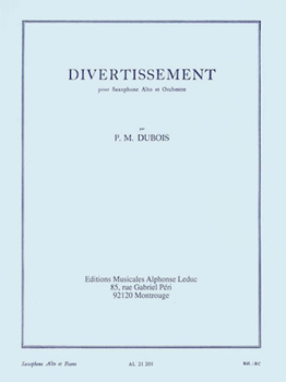 Divertissement by Dubois Pierre-Max for Alto Saxophone and Piano