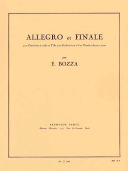 Allegro Et Finale by Bozza Eugene for Bass Clef