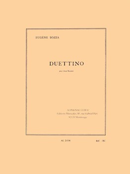 Duet For Two Bassoons by Bozza Eugene for