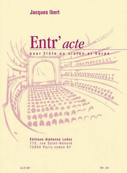 Entr'acte by Ibert Jacques for Flute and Harp