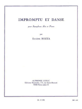 Impromptu Et Danse by Bozza Eugene for Alto Saxophone and Piano