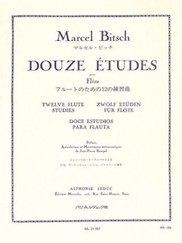12 Etudes by Bitsch Marcel for Flute Method