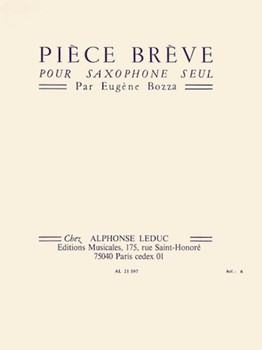 Piece Breve by Bozza Eugene for Saxophone