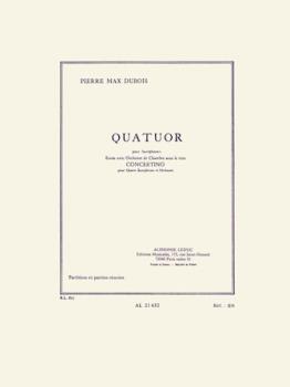 Quatuor by Dubois Pierre-Max for Saxophone Quartet