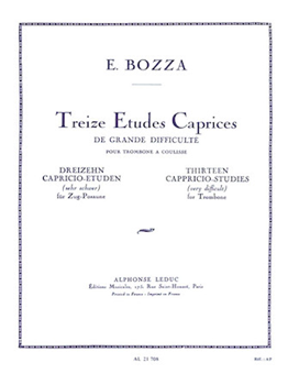 Treize Etudes - Caprices by Bozza Eugene for Trombone