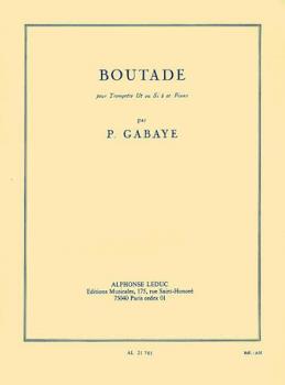 Boutade by Gabaye Pierre for Trumpet and Piano