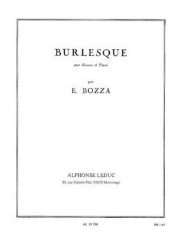 Burlesque by Bozza Eugene for Bassoon