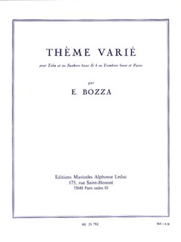 Theme Varie by Bozza Eugene for Bass Trombone