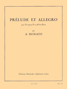 Prelude Et Allegro by Donato Anthony for Trumpet and Piano