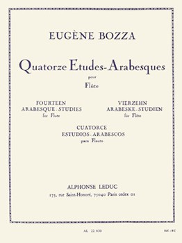 14 Etudes Arabesques by Bozza Eugene for Flute