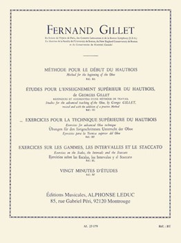 Exercises For Advanced Oboe Technique by Gillet Ferdinand for Oboe