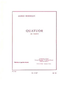 Quatuor by Desenclos Alfred for Saxophone Quartet