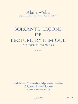 60 Lecons De Lecture Rythmique Vol.2 (book) by Weber Alain for