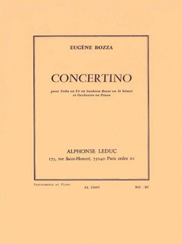 Concertino by Bozza Eugene for Tuba