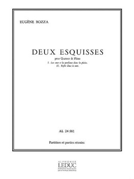 2 Esquisses by Bozza Eugene for Flute Quartet