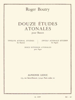 12 Etudes Atonales by Boutry for Bassoon Method