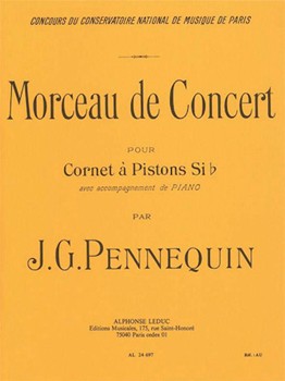 Morceau De Concert by Pennequin J G for Trumpet