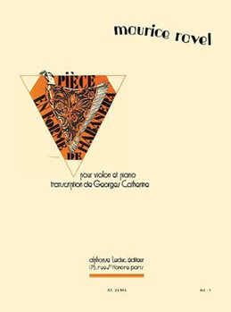 Piece En Forme De Habanera by Ravel Maurice for Violin/Piano