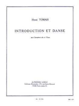 Introduction Et Danse by Tomasi Henri for Alto Saxophone S