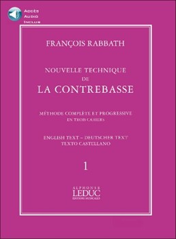 New Technique For The Double Bass Volume 1 by Rabbath Francois for Score and Solo Part (w/ CD)