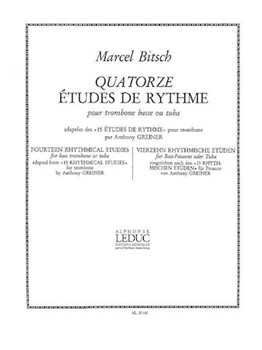 14 Etudes De Rythme by Bitsch Marcel - Greiner - for Bass Trombone