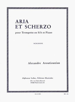 Aria Et Scherzo by Arutunian Alexander for Trumpet and Piano
