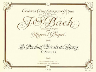 Complete Organ Works Volume 9 by Bach Johann Sebastian - Dupre - for Organ