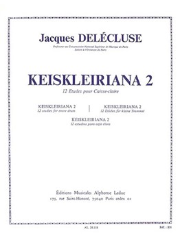 Keiskleiriana 2 12 Studies For Snare Drum by Delecluse Jacques for Percussion Parts