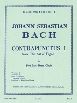 Contrapunctus 1 [brass quintet] Bach BRASS 5TET