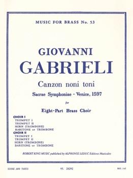 Canzon Noni Toni (ensemble-brass 8 Or More) by Gabrieli Giovanni for Brass Octet