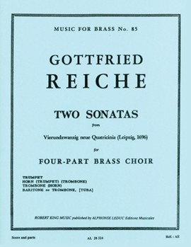 Sonatas No.21 & No.22 (quartet-brass) by Reiche Gottfried for