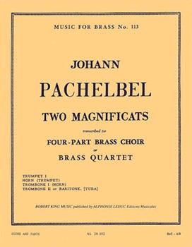 2 Magnificats by Pachelbel Johann - King Robert - for Brass Quartet