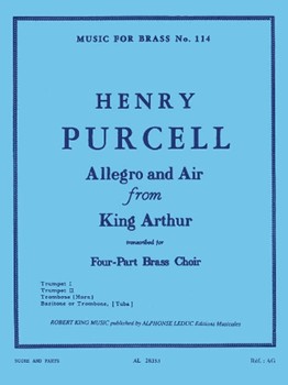 Allegro & Air From 'king Arthur' (quintet-brass) by Purcell Henry for