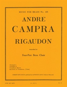 Rigaudon (quartet-brass) by Campra Andre for