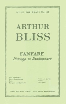 Fanfare Homage To Shakespeare (ensemble-brass 8 Or More) by Bliss Arthur for