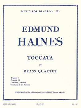 Toccata by Haines Edmund - King Robert - for Brass Quartet